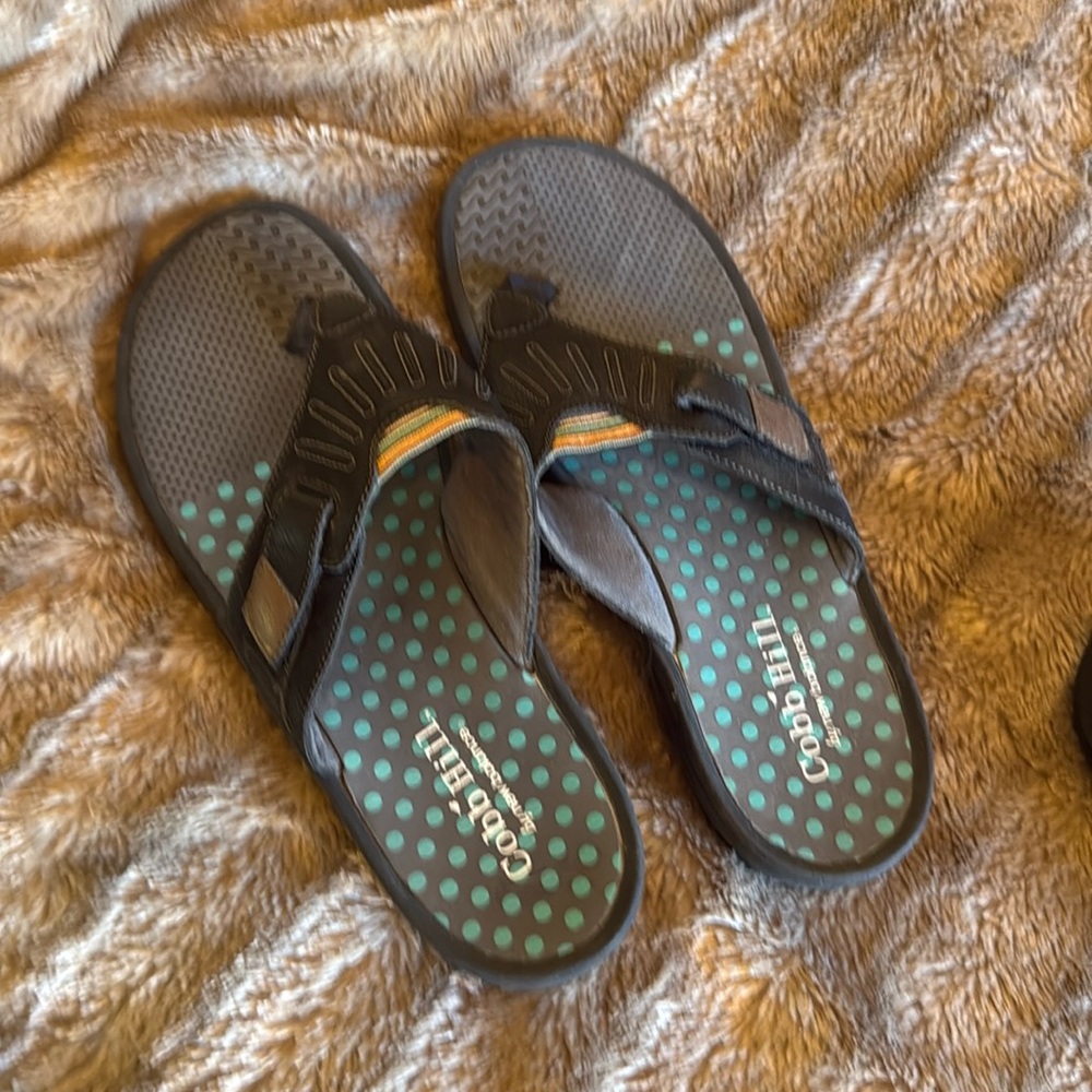 Black Cobb hill sandal